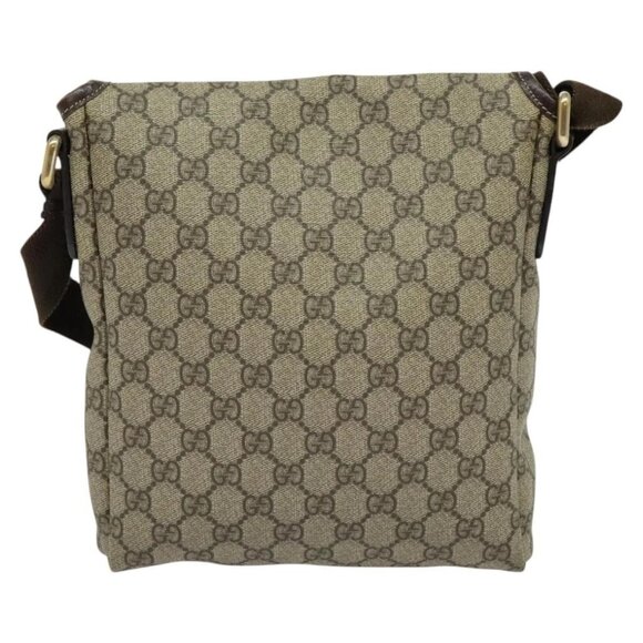 GUCCI GG Supreme Shoulder Bag PVC Beige Silver 223666 Auth ep10605 - Picture 3 of 16